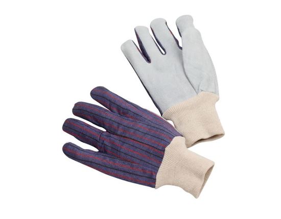 Picture of Clute Pattern Leather Palm Glove - Cotton Lining