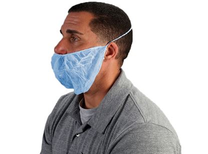 Picture of Blue Nylon Beard Covers - Spunbound Polypropylene