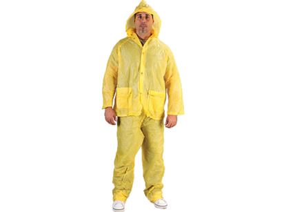 Picture of Yellow PVC Rain Suit - Elastic Waist Pants .10 mm