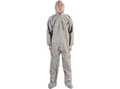 Picture of Grey SMS Coveralls with Booties