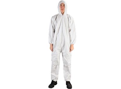 Picture of Microporous Coated Polypropylene Coveralls - Hood and Booties M-4X