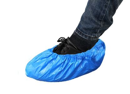 Picture of Blue PE Coated Polypropylene Shoe Covers - Large