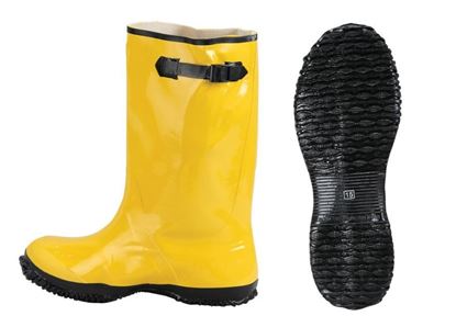 Picture of Yellow Rubber Slush Boots - Over the Shoe 17 Inches