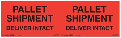 Picture of Pallet Shipment Deliver Intact - Printed Labels