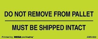 Picture of Do Not Remove From Pallet Must Be Shipped Intact - Printed Labels