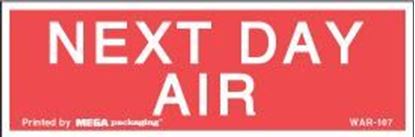 Picture of Next Day Air - Red Printed Labels