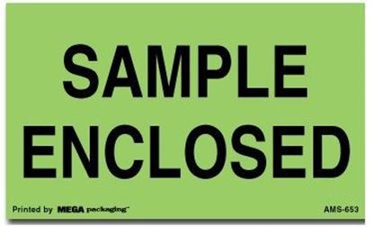 Picture of Sample Enclosed - Green Printed Labels
