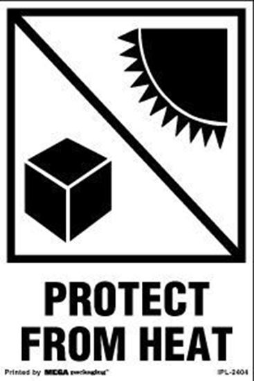Picture of Protect From Heat - Printed Label 4 x 6