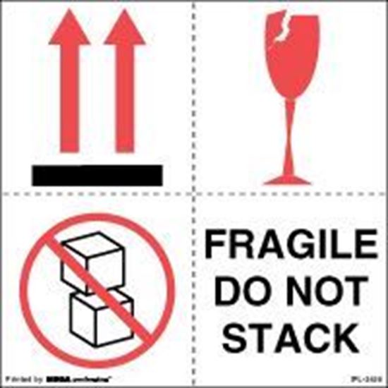Picture of Arrow Up Fragile Do Not Top Load Fragile Do Not Stack