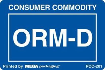 Picture of Consumer Commodity ORMD - Blue and White Printed Label 2 x 3