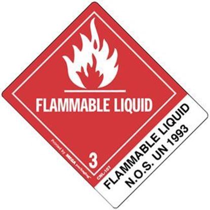 Picture of Flammable Liquid - NOS UN 1993  Printed Label