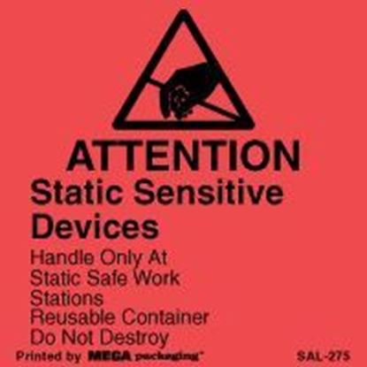 Picture of Attention Static Sensitive Devices - Red