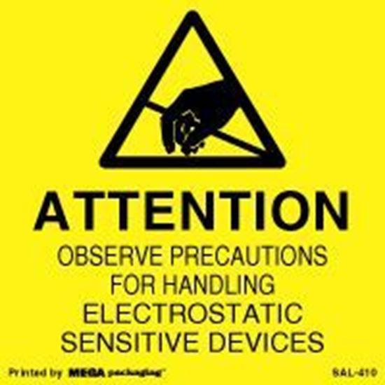 Picture of Attenttion Observe Precautions 4 x 4