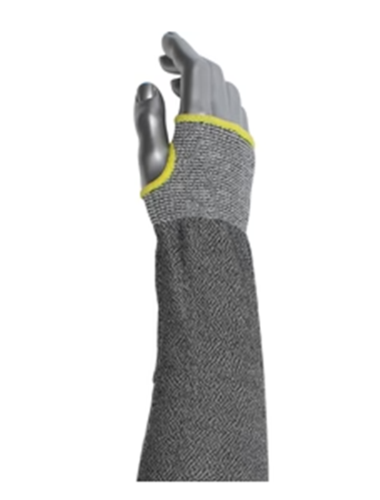 Picture of 18" Gray Cut Resistant Sleeve with Thumbhole
